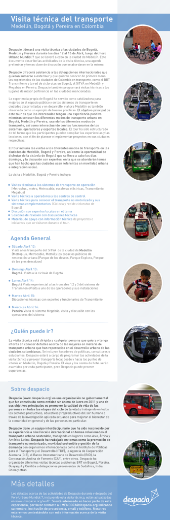 Visita técnica de transporte